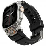 Curea din silicon Skinarma Talon compatibila cu Apple Watch Ultra 49mm, Negru 2 - lerato.ro