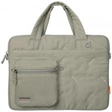 Leather Style, Geanta laptop din nylon Skinarma Jax compatibila cu laptop 14 inch, Bej, lerato.ro