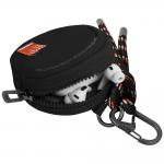Organizator multifunctional pentru accesorii cu carabina Skinarma Jax, 	10 × 10 × 3.5 cm, Nylon, Negru 3 - lerato.ro