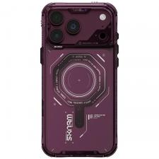 Huse si carcase iPhone 18 Pro Max, Husa Skinarma Magma cu MagSafe compatibila cu iPhone 18 Pro Max / 17 Pro Max, Burgundy, lerato.ro
