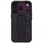 Husa Skinarma Phantom cu MagSafe si Grip Stand compatibila cu iPhone 18 Pro / 17 Pro, Burgundy 2 - lerato.ro