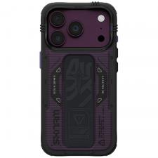 Huse si carcase iPhone 18 Pro, Husa Skinarma Phantom cu MagSafe si Grip Stand compatibila cu iPhone 18 Pro / 17 Pro, Burgundy, lerato.ro