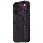 Husa Skinarma Phantom cu MagSafe si Grip Stand compatibila cu iPhone 18 Pro / 17 Pro, Burgundy 4 - lerato.ro