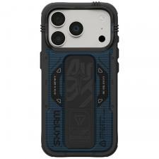 Huse si carcase iPhone 18 Pro, Husa Skinarma Phantom cu MagSafe si Grip Stand compatibila cu iPhone 18 Pro / 17 Pro, Albastru, lerato.ro