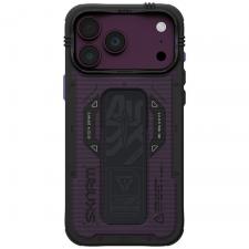 Huse si carcase iPhone 18 Pro Max, Husa Skinarma Phantom cu MagSafe si Grip Stand compatibila cu iPhone 18 Pro Max / 17 Pro Max, Burgundy, lerato.ro