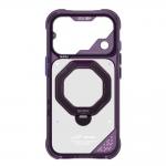 Husa Skinarma Saturn cu MagSafe si Rotating Kick Stand compatibila cu iPhone 18 Pro / 17 Pro, Burgundy 3 - lerato.ro