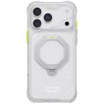 Husa Skinarma Saturn cu MagSafe si Rotating Kick Stand compatibila cu iPhone 18 Pro Max / 17 Pro Max, Frost 2 - lerato.ro