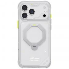 Huse si carcase iPhone 18 Pro Max, Husa Skinarma Saturn cu MagSafe si Rotating Kick Stand compatibila cu iPhone 18 Pro Max / 17 Pro Max, Frost, lerato.ro