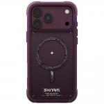 Husa Skinarma Avion cu MagSafe compatibila cu iPhone 18 Pro Max / 17 Pro Max, Burgundy 2 - lerato.ro