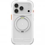 Husa Skinarma Atlas Rotating Kick Stand cu MagSafe compatibila cu iPhone 18 Pro / 17 Pro, Alb 2 - lerato.ro