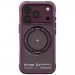 Husa Skinarma Atlas Rotating Kick Stand cu MagSafe compatibila cu iPhone 18 Pro / 17 Pro, Burgundy 2 - lerato.ro