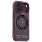 Husa Skinarma Atlas Rotating Kick Stand cu MagSafe compatibila cu iPhone 18 Pro / 17 Pro, Burgundy 3 - lerato.ro