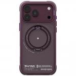 Husa Skinarma Atlas Rotating Kick Stand cu MagSafe compatibila cu iPhone 18 Pro Max / 17 Pro Max, Burgundy 2 - lerato.ro