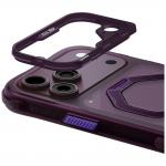 Husa Skinarma Saturn cu MagSafe si Rotating Kick Stand compatibila cu iPhone 18 Pro Max / 17 Pro Max, Burgundy 5 - lerato.ro