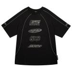 Tricou unisex Skinarma Delta, Marime XL, Bumbac, Printed pattern, Negru 2 - lerato.ro