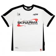 Tricou unisex Skinarma Halo, Marime M, Bumbac, Printed pattern, Alb