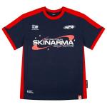 Tricou unisex Skinarma Halo, Marime M, Bumbac, Printed pattern, Navy 2 - lerato.ro