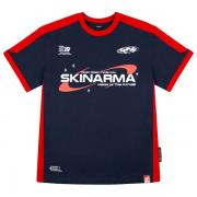 Tricou unisex Skinarma Halo, Marime M, Bumbac, Printed pattern, Navy