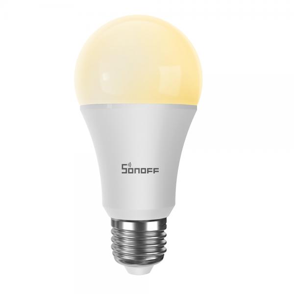 Bec Smart LED Sonoff B02-B-A60, Control vocal, 9W, E27, 806lm, WiFi, Alb