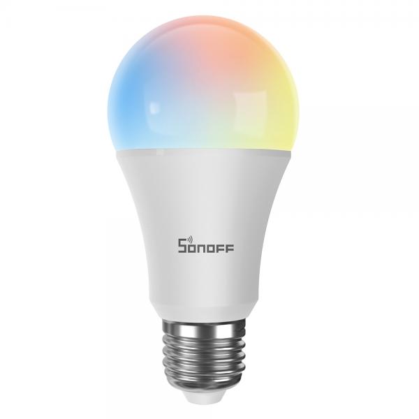 Bec Smart LED Sonoff B05-B-A60, RGB, Control vocal, 9W, E27, 806lm, WiFi, Alb 1 - lerato.ro