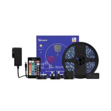 Banda LED Smart Sonoff L2-M, RGB, 5m, WiFi, Bluetooth, IP65, Control prin aplicatie si vocal, Telecomanda si adaptor incluse, Negru