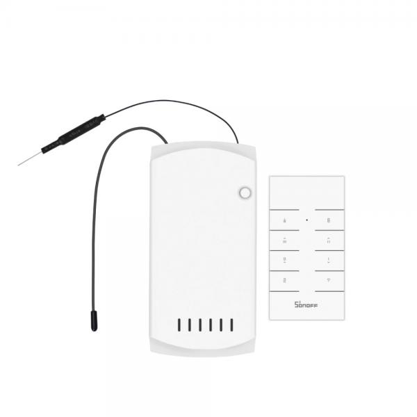 Releu Smart cu telecomanda Sonoff iFan03 pentru control ventilatoare si lumini, Control prin aplicatie si vocal, Alb 1 - lerato.ro