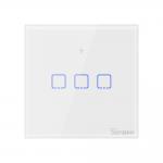 Intrerupator de perete Sonoff T1 EU TX, 3 canale, WiFi, HomeKit, Alb 2 - lerato.ro