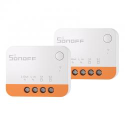 Set 2 comutatori Smart Sonoff ZBMINI, ZigBee 3.0, 6A, Alb