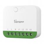 Comutator Smart Sonoff MINI-2GS, Matter, Control aplicatie, 2 canale, 16A, WiFI, Alb 4 - lerato.ro