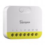 Comutator inteligent Sonoff MINI-ZB2GS-L fara fir neutru, 2 canale, 12A, Compatibil cu ZigBee, Alb / Galben 5 - lerato.ro