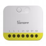 Comutator inteligent Sonoff MINI-ZB2GS-L fara fir neutru, 2 canale, 12A, Compatibil cu ZigBee, Alb / Galben 2 - lerato.ro