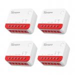Set 4 comutatoare Smart Sonoff MINI-ZBRBS pentru jaluzele/obloane, Compatibil ZigBee 3.0, Control pron Home Assistant, Wi-Fi, Alb /  Rosu 2 - lerato.ro