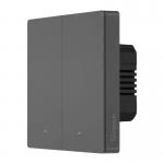 Intrerupator de perete smart Sonoff M5, 2 canale, 10A, 2200W, Compatibil Siri / Alexa / Google Assistant, WiFi, Gri 3 - lerato.ro