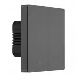 Intrerupator de perete smart Sonoff M5, 2 canale, 10A, 2200W, Compatibil Siri / Alexa / Google Assistant, WiFi, Gri 4 - lerato.ro