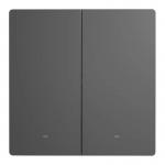 Intrerupator de perete smart Sonoff M5, 2 canale, 10A, 2200W, Compatibil Siri / Alexa / Google Assistant, WiFi, Gri 2 - lerato.ro