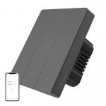Intrerupator de perete smart Sonoff M5, 3 canale, 10A, 2200W, Compatibil Siri / Alexa / Google Assistant, WiFi, Gri 4 - lerato.ro