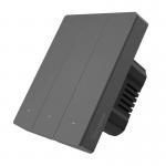 Intrerupator de perete smart Sonoff M5, 3 canale, 10A, 2200W, Compatibil Siri / Alexa / Google Assistant, WiFi, Gri 3 - lerato.ro