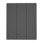 Intrerupator de perete smart Sonoff M5, 3 canale, 10A, 2200W, Compatibil Siri / Alexa / Google Assistant, WiFi, Gri 2 - lerato.ro