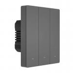 Intrerupator de perete smart Sonoff M5, 3 canale, 10A, 2200W, Compatibil Siri / Alexa / Google Assistant, WiFi, Gri 6 - lerato.ro