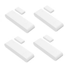 Set 4 senzori Smart Sonoff SNZB-04PR2 pentru usi si ferestre, Zigbee 3.0, Raza actiune 100m, Alb