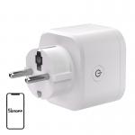 Priza Smart SONOFF S61S cu monitorizarea energiei, 3840W, 16A, Compatibila Matter, WiFi, Alb 3 - lerato.ro