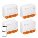 Set 4 comutatoare Smart Sonoff MINIR4 Extreme, Control aplicatie / vocal, 10A, WiFi, Alb 3 - lerato.ro