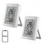 Set 2 termostate smart Sonoff AirGuard TH SNZB-02DR2, Senzor Temperatura / Umiditate, Compatibil ZigBee, Bluetooth, Alb 3 - lerato.ro