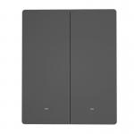 Comutator inteligent SONOFF M5-2C-80, 10A, 2 canale, Aplicatie dedicata eWeLink, Control vocal, WiFi, Graphite 2 - lerato.ro