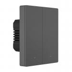 Comutator inteligent SONOFF M5-2C-80, 10A, 2 canale, Aplicatie dedicata eWeLink, Control vocal, WiFi, Graphite 5 - lerato.ro