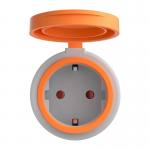 Priza Smart SONOFF S61STPF-PM-O cu monitorizarea energiei, 3860W, 16A, Compatibila Matter, WiFi, IP44, Gri / Portocaliu 3 - lerato.ro