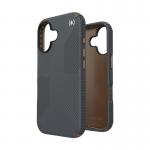 Carcasa Speck Presidio2 Grip compatibila cu iPhone 16, Gri 7 - lerato.ro