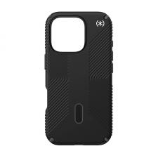 Carcasa Speck Presidio 2 Grip cu ClickLock si MagSafe compatibila cu iPhone 16 Pro, Negru