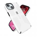 Carcasa Speck Candyshell Grip cu MagSafe compatibila cu iPhone 17e / 16e, Alb / Negru 14 - lerato.ro
