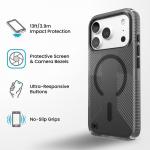 Husa Speck Presidio Lux Grip cu MagSafe compatibila cu iPhone 18 Pro / 17 Pro, Obsidian 6 - lerato.ro